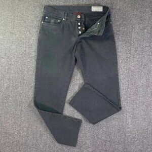 Brunello Cucinelli Jeans Men 32x29 Gray Button Fly Made In Italy Denim